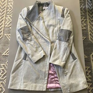 Two Toned Leather & Wool Winter Jacket